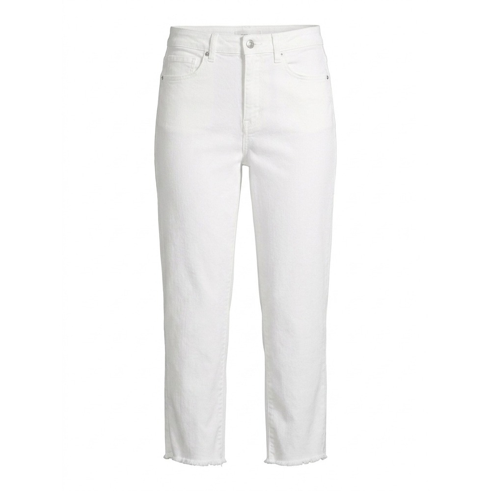 Harper Heritage White High Rise Skinny Jeans Raw Hem Size 31 PW2001635